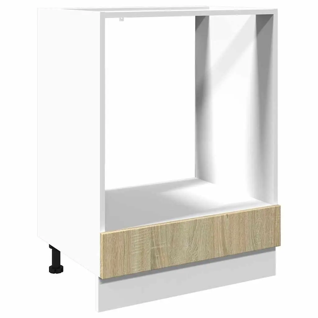 Oven Cabinet Kitchen Storage Unit Brown Engineered Wood 60x46x81.5cm Compact