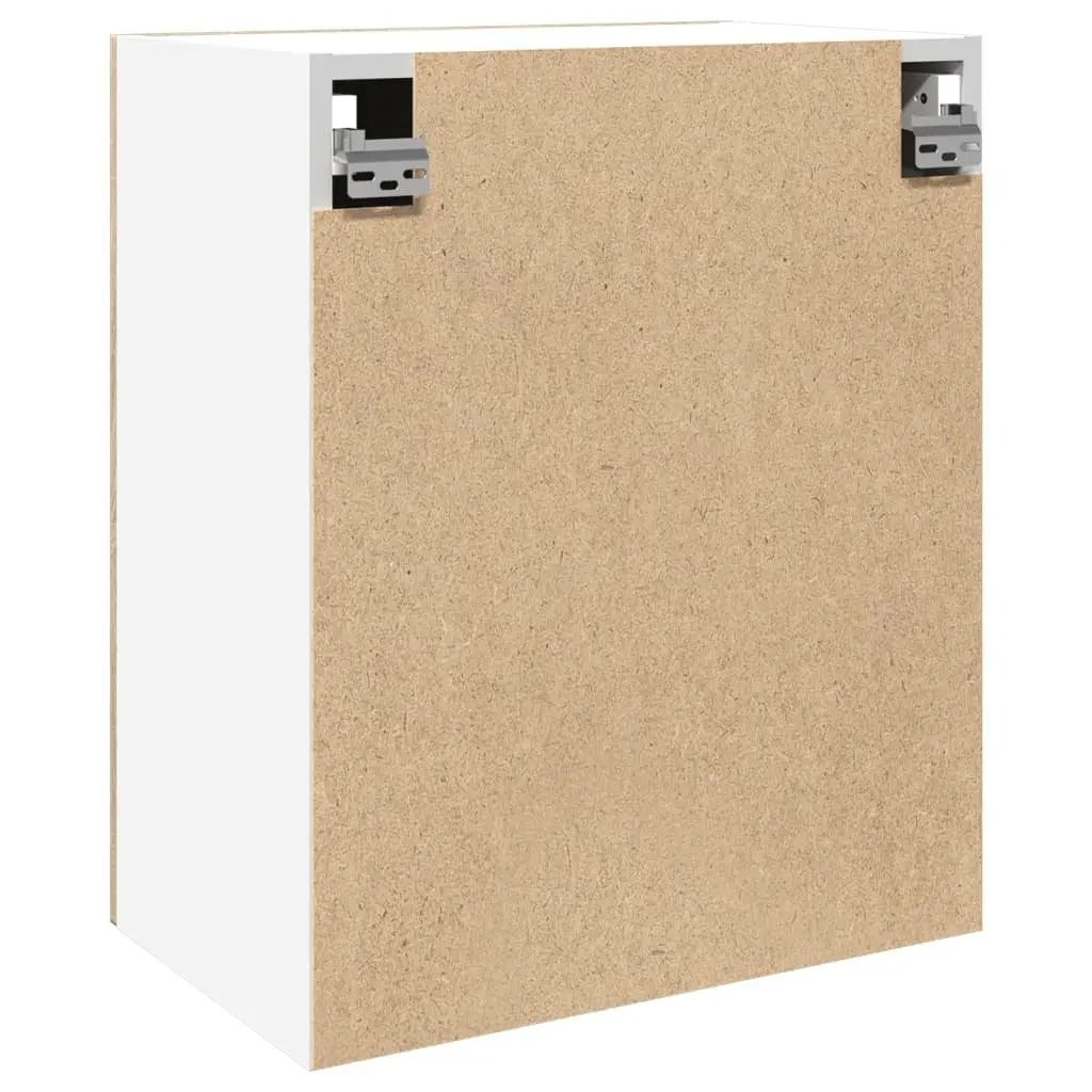 Wall Mounted Storage Cabinet Kitchen Organiser Brown Engineered Wood 50x31x60cm