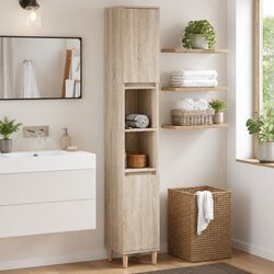 Bathroom Storage Cabinet in Sonoma Oak