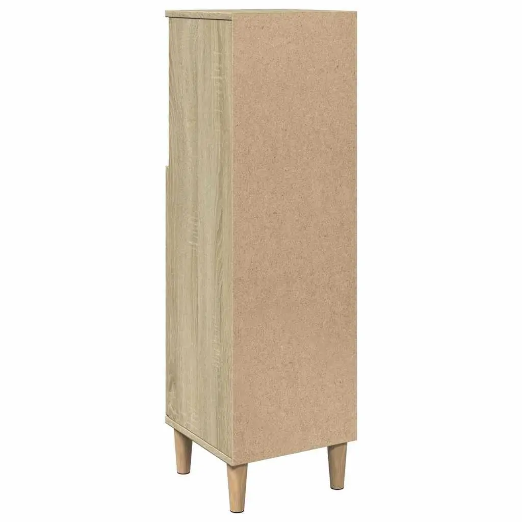 Bathroom Cabinet Engineered Wood Sonoma Oak 30x30x100 cm
