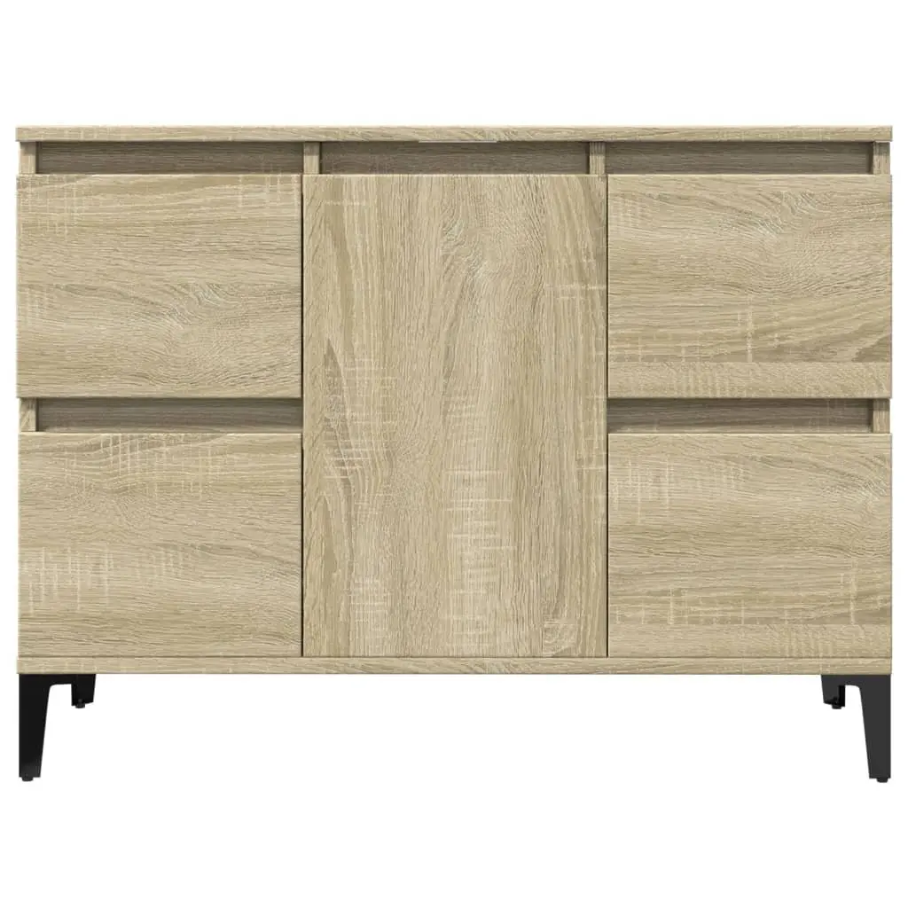 Bathroom Sink Cabinet Vanity Unit Brown Storage Drawers Door Compartment