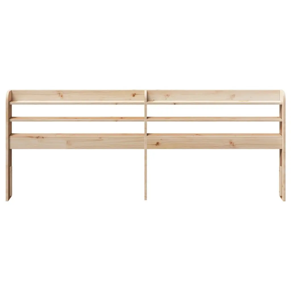 Solid Pine Headboard with Storage 180 cm