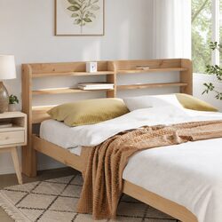 Practical 135cm Headboard with Storage for Small Spaces