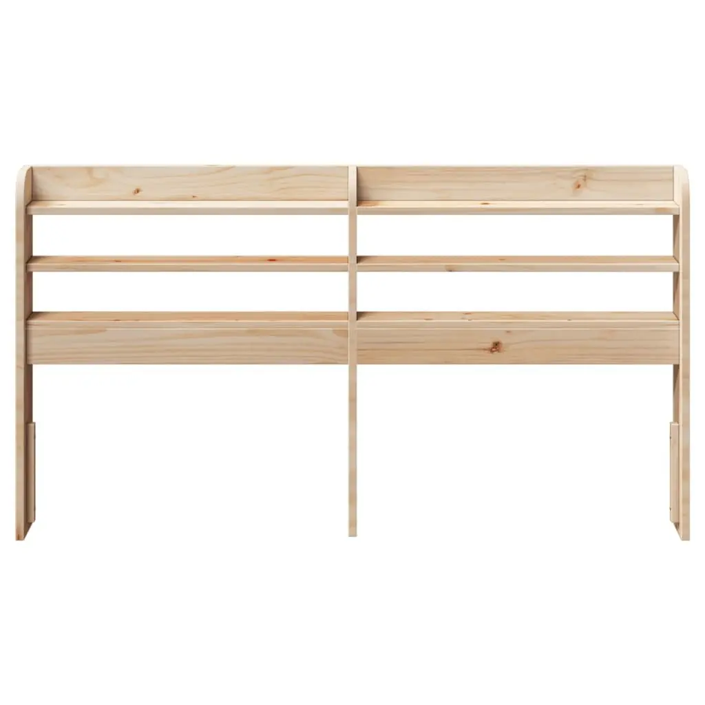 120 cm Headboard with Storage, Solid Pinewood