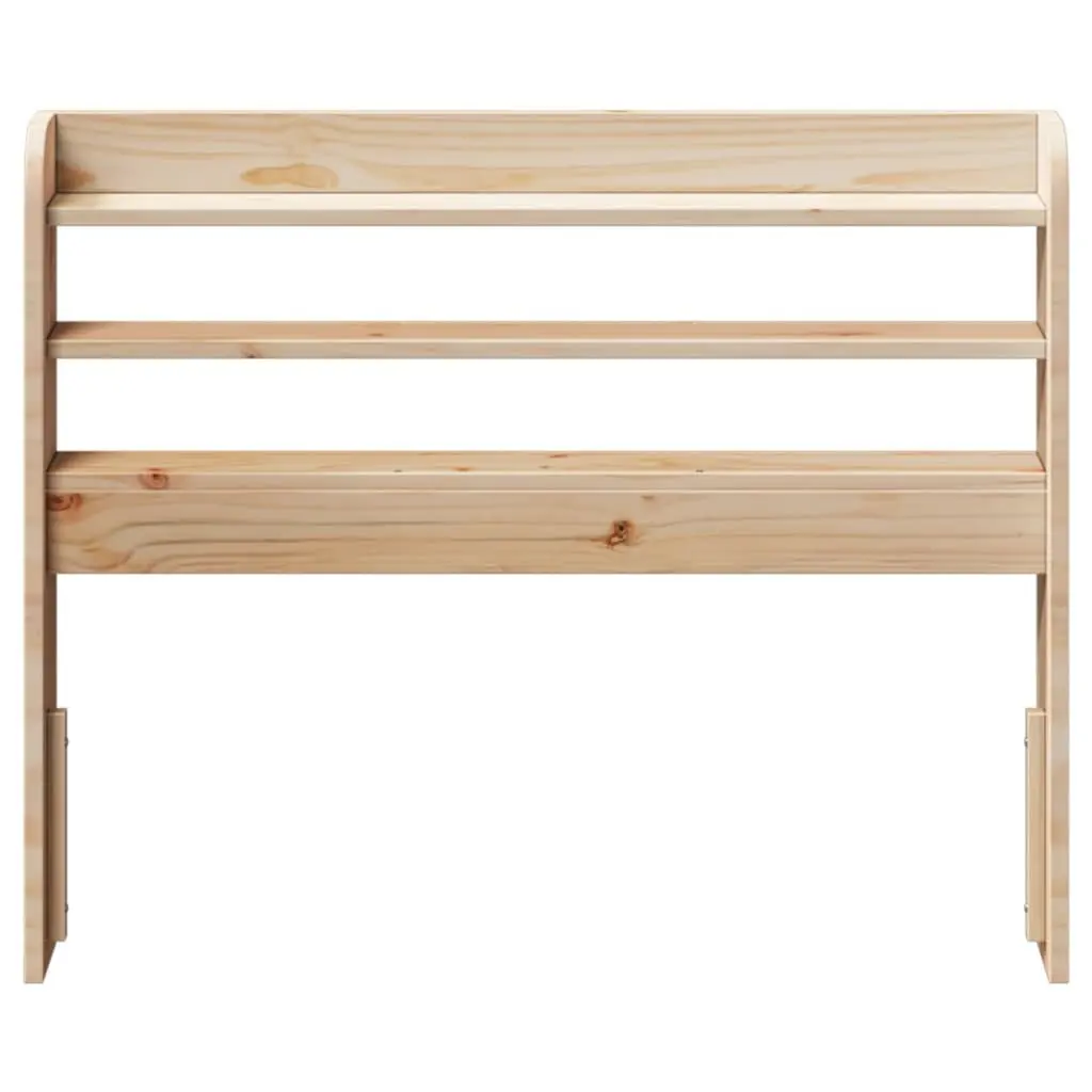 Headboard with Storage Shelves 100cm Bedroom Furniture Solid Wood Pine Brown