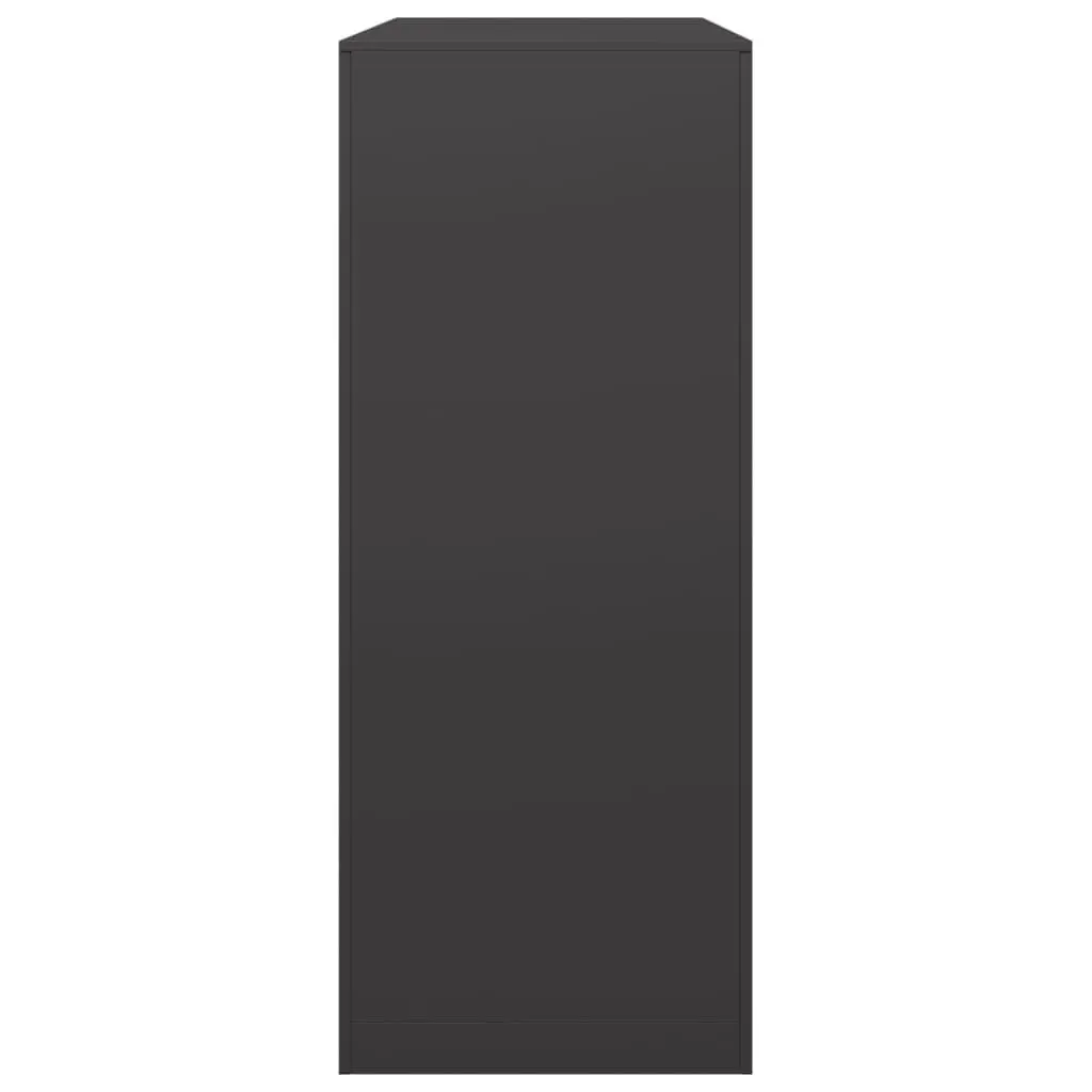 Firewood Rack Steel 100x40x100cm Black Log Storage