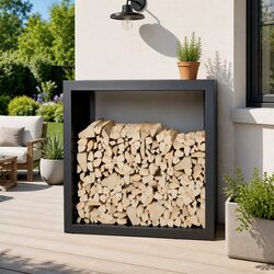 Versatile Firewood Rack for Home and Garden Use