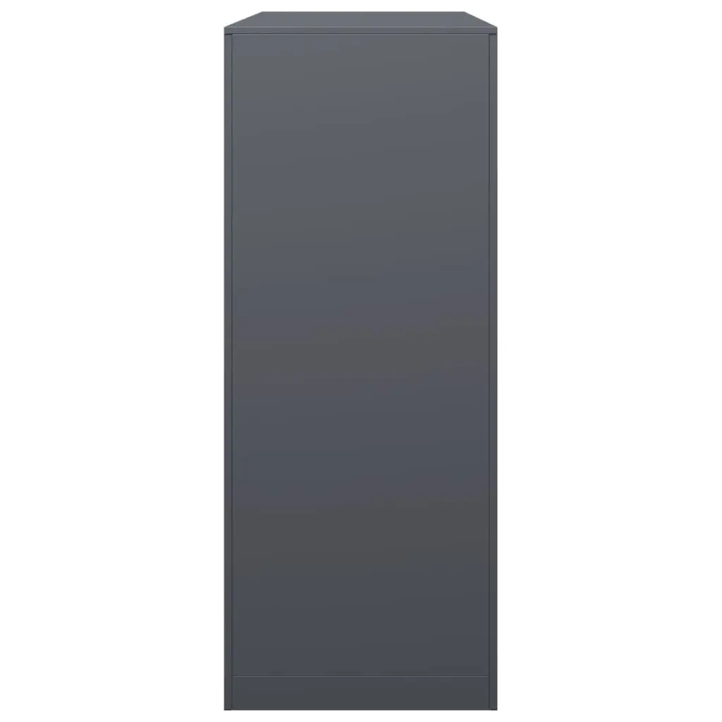 Steel Firewood Rack Log Holder Anthracite Elevated Storage Organizer 100x40x100cm