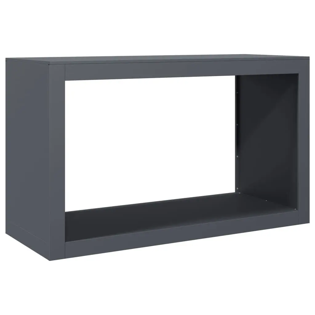 Firewood Rack Steel 100x40x60cm Anthracite Log Storage Stand