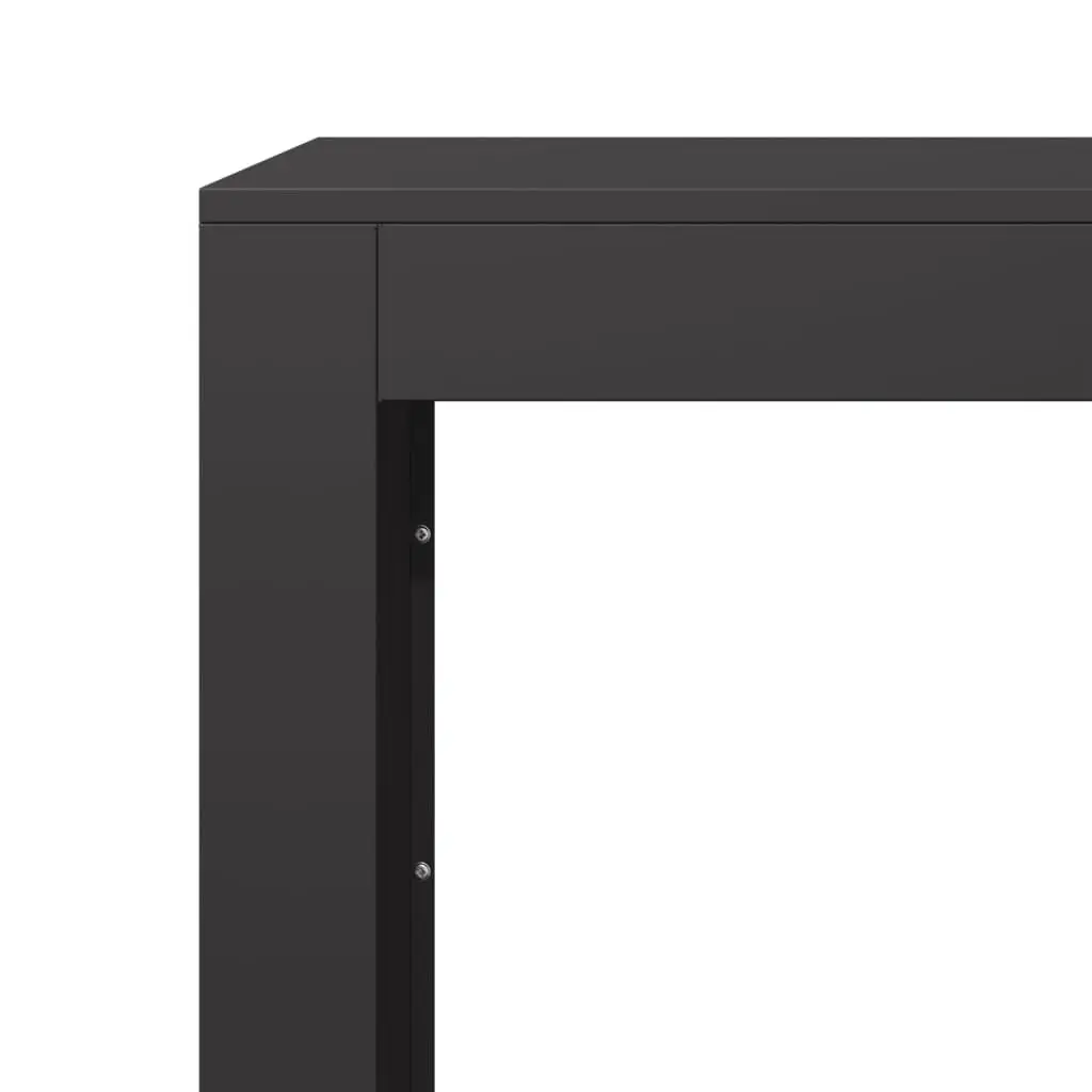 Firewood Rack Steel 60 x 40 x 80 cm Black Storage Log Holder Stand
