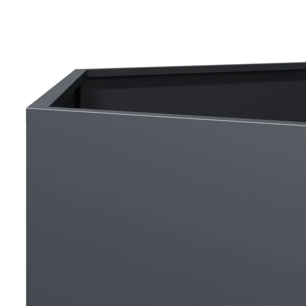 Garden Planters 2 pcs Hexagon Anthracite Raised Outdoor Flower Planter Pot