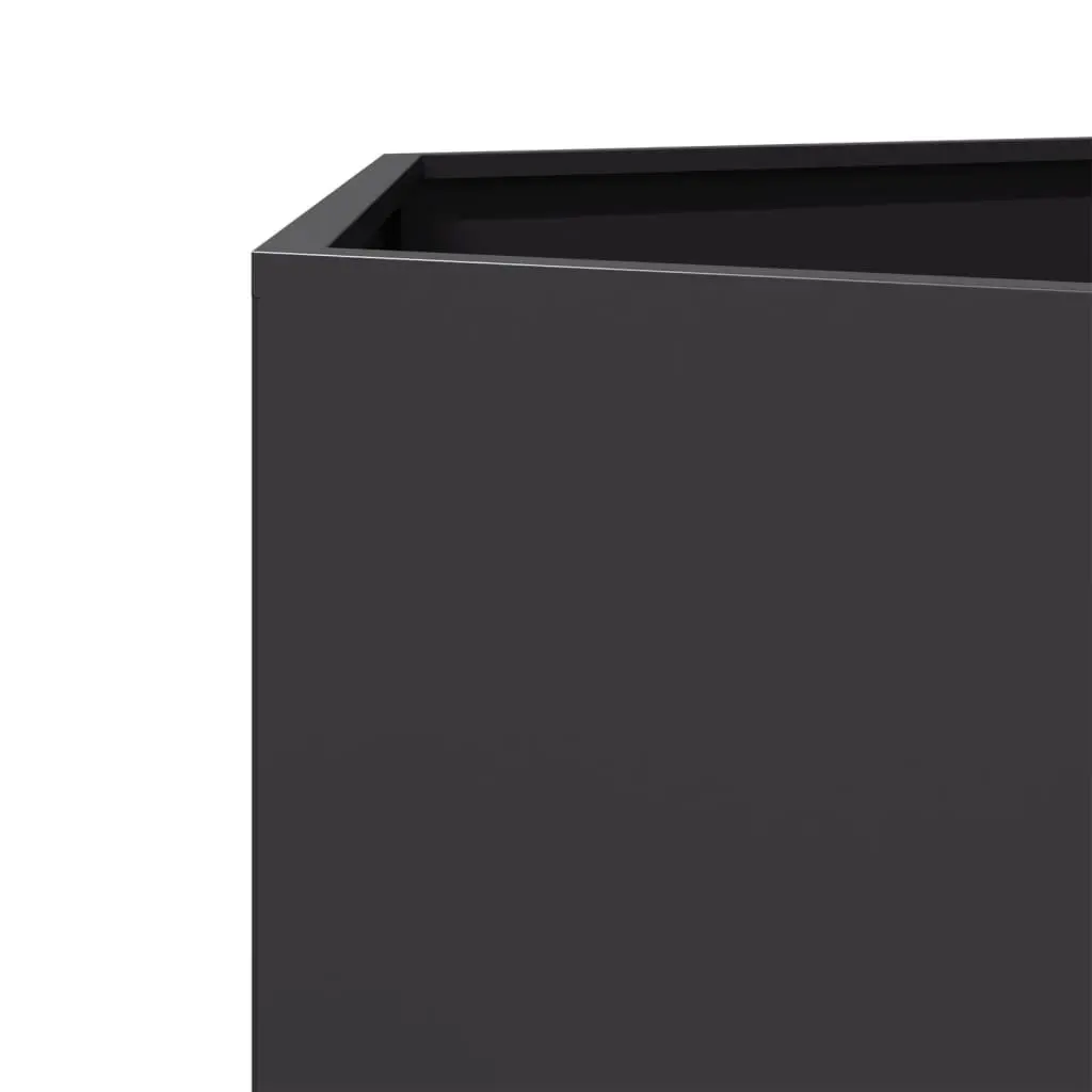 Garden Planter Steel Hexagon Black Raised Bed 104 x 90 x 45 cm Outdoor Flowers Plants Vegetables Herbs
