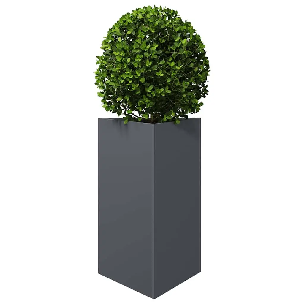 Garden Planter Steel Triangular 50x43x75cm Anthracite