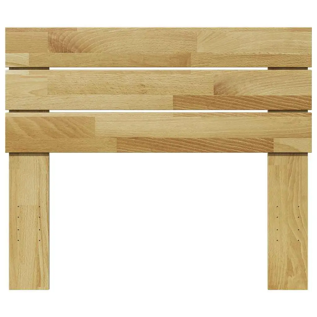 Solid Oak Wood Headboard 90cm Brown