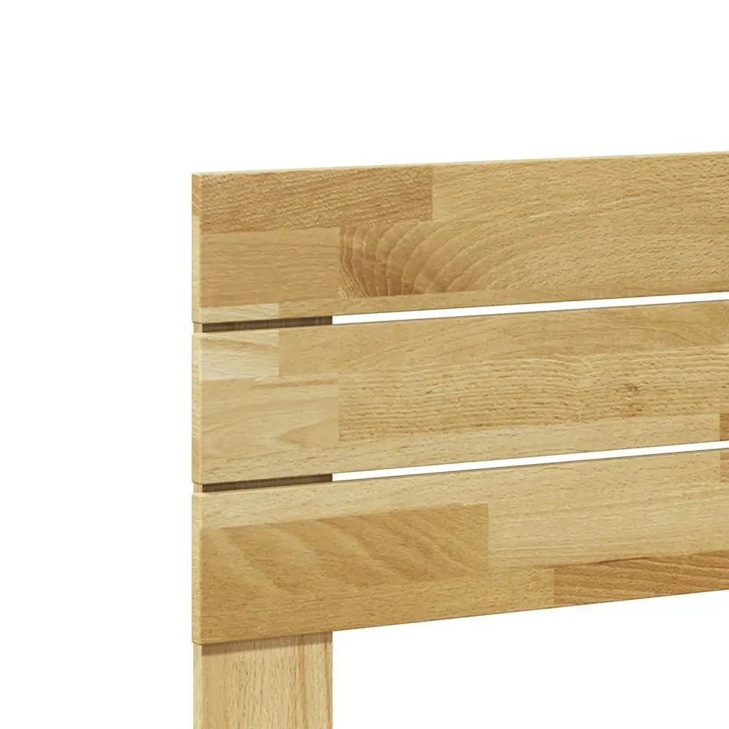 Solid Oak Wood Headboard 90cm Brown
