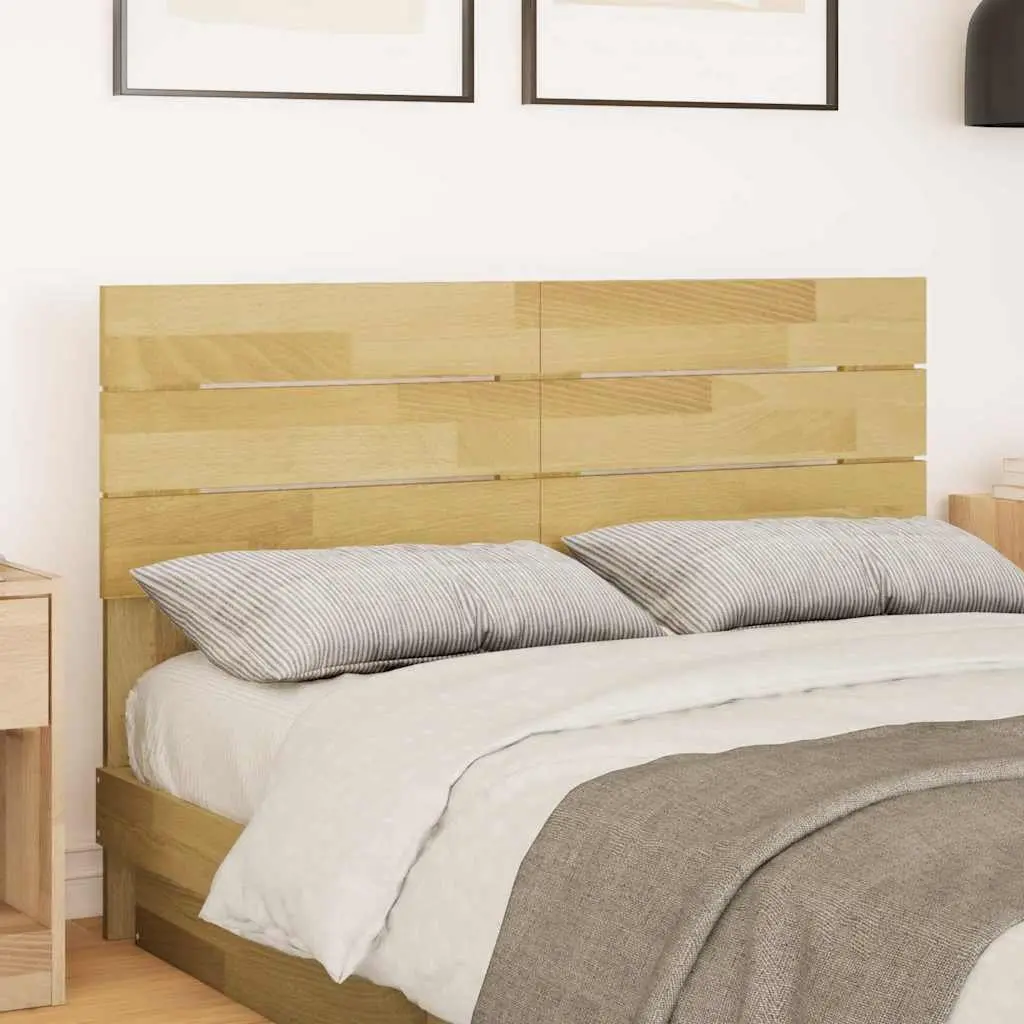 Headboard 120 cm Solid Wood Oak Brown Bedroom Bed Frame Support Backrest