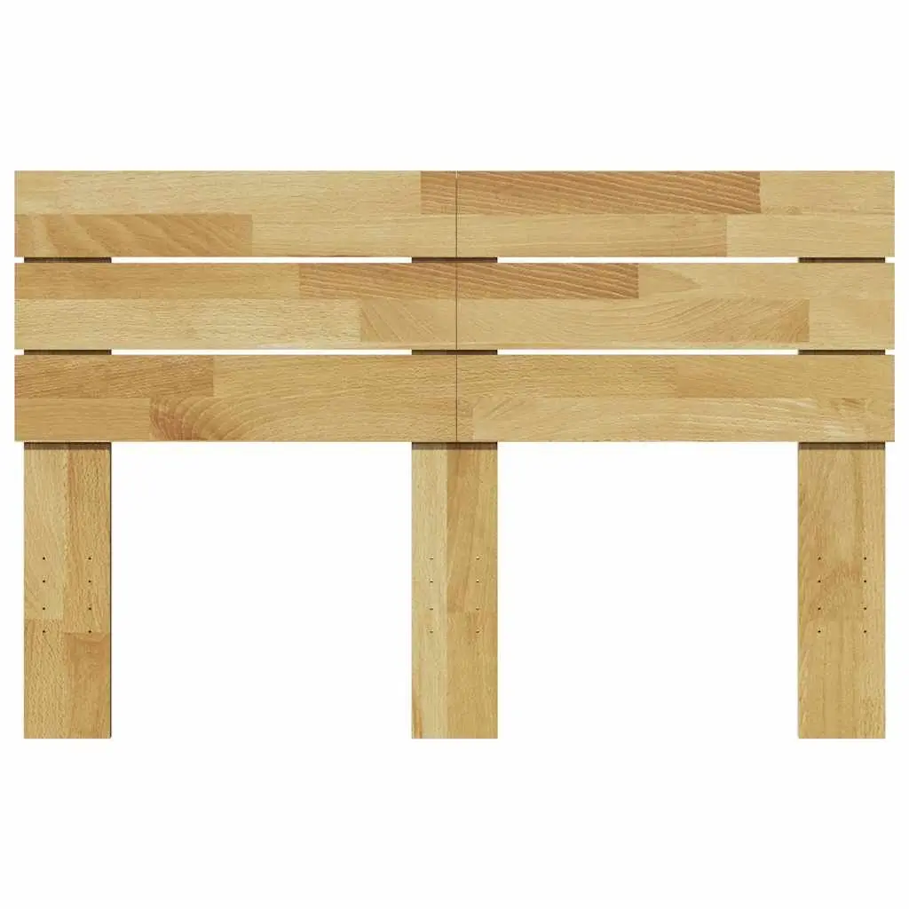 Headboard 120 cm Solid Wood Oak Brown Bedroom Bed Frame Support Backrest