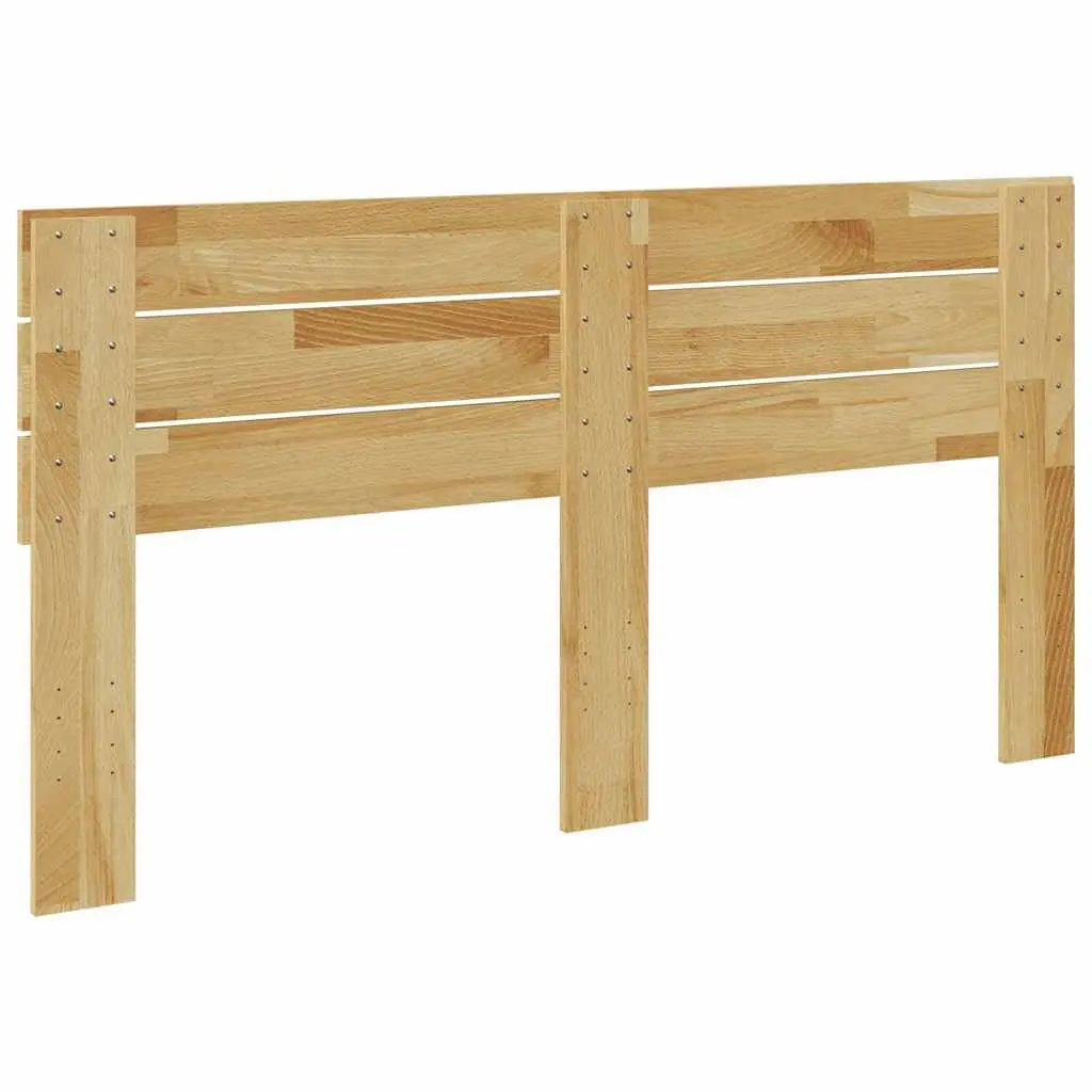 135 cm Solid Oak Brown Bed Headboard