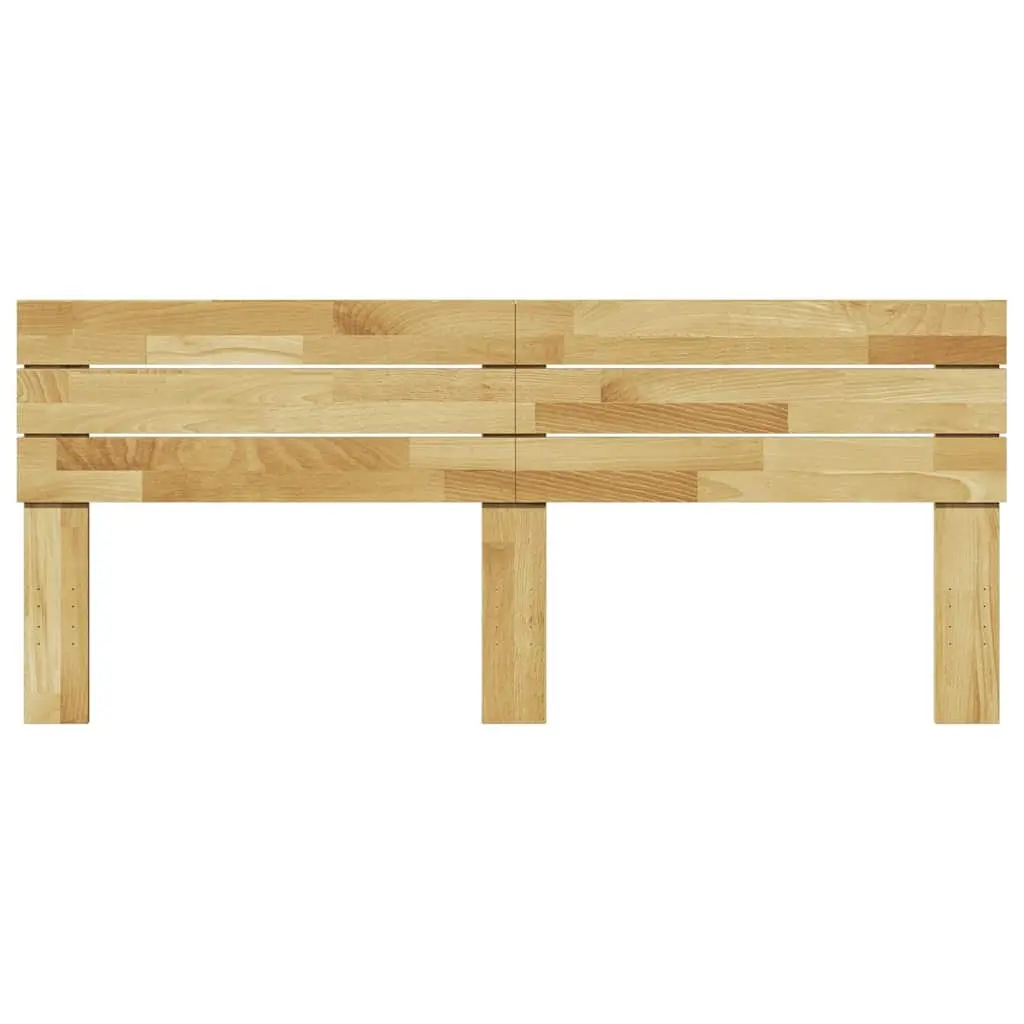 Headboard Solid Wood Oak 180 cm Brown