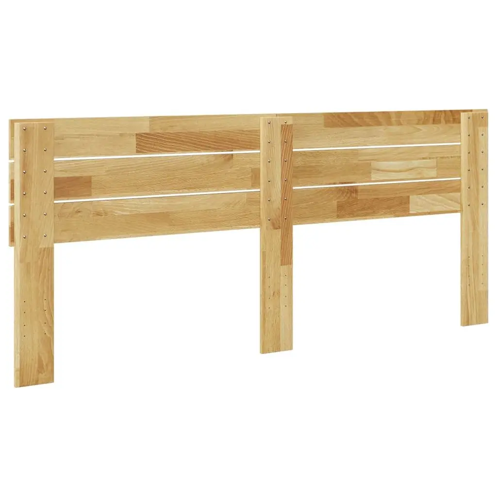 Headboard Solid Wood Oak 180 cm Brown