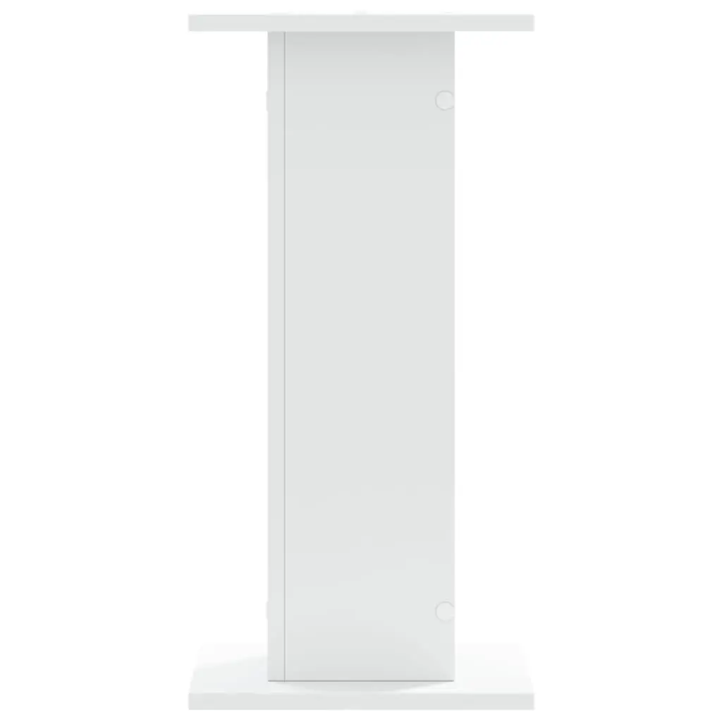 Speaker Stands Engineered Wood 30x30x60 cm White