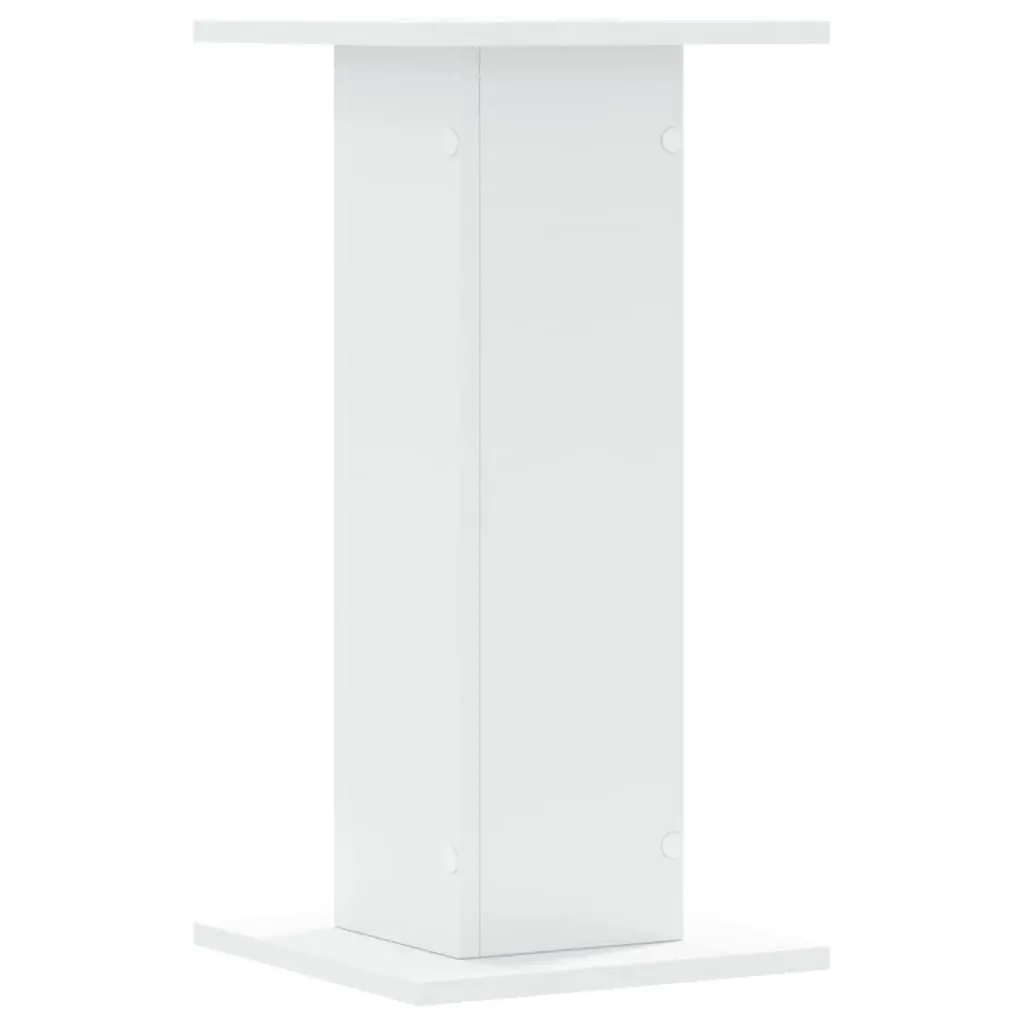 Speaker Stands Engineered Wood 30x30x60 cm White