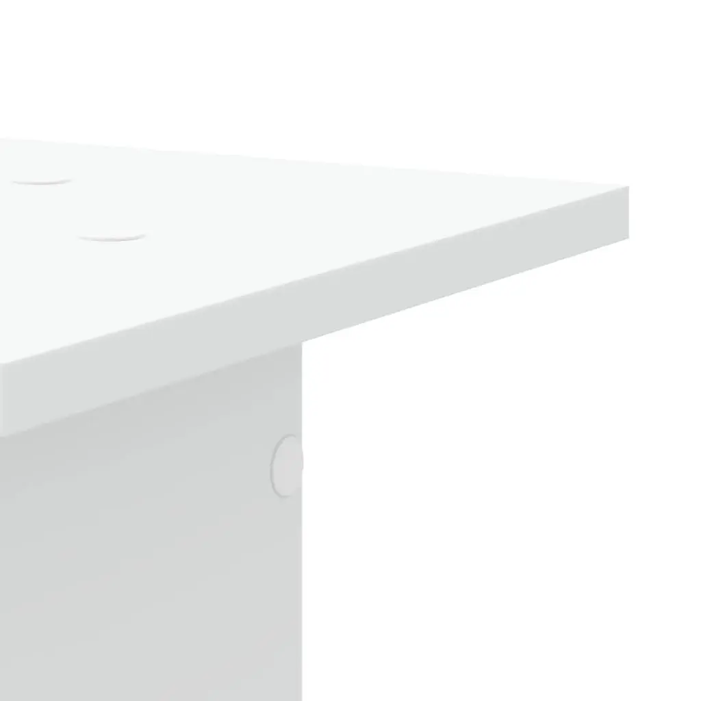 Speaker Stands Engineered Wood 30x30x60 cm White