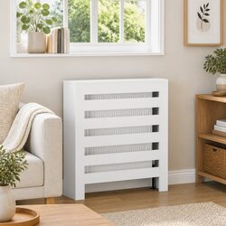 Practical White Radiator Cover for Any Home Space