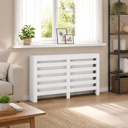 Functional White Radiator Cover with Modern Style