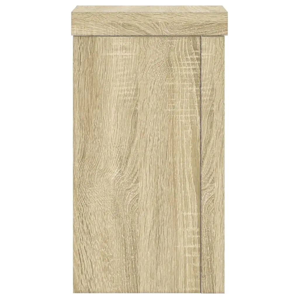 Plant Stands 2 pcs Sonoma Oak 10x10x18 cm Engineered Wood Flower Pot Display