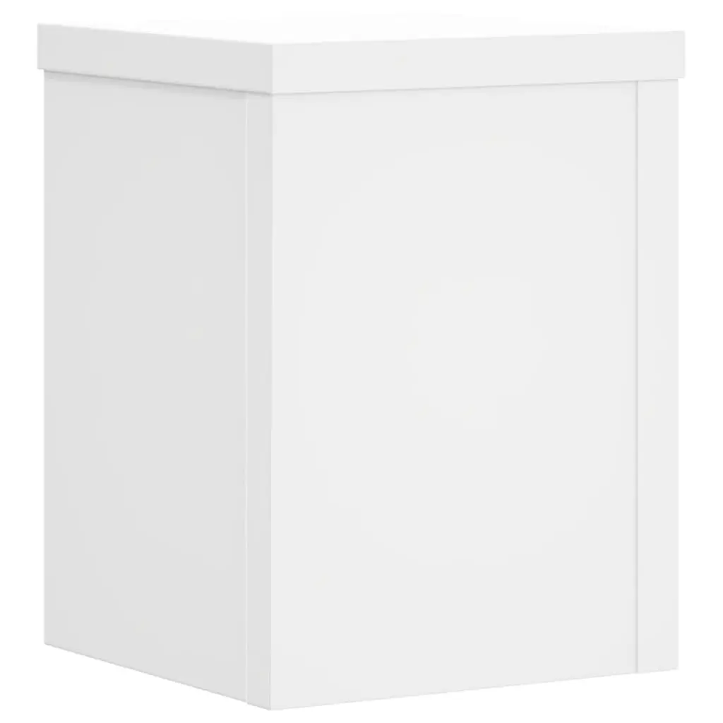 Plant Stands Engineered Wood 15x15x20 cm White 2 Piece