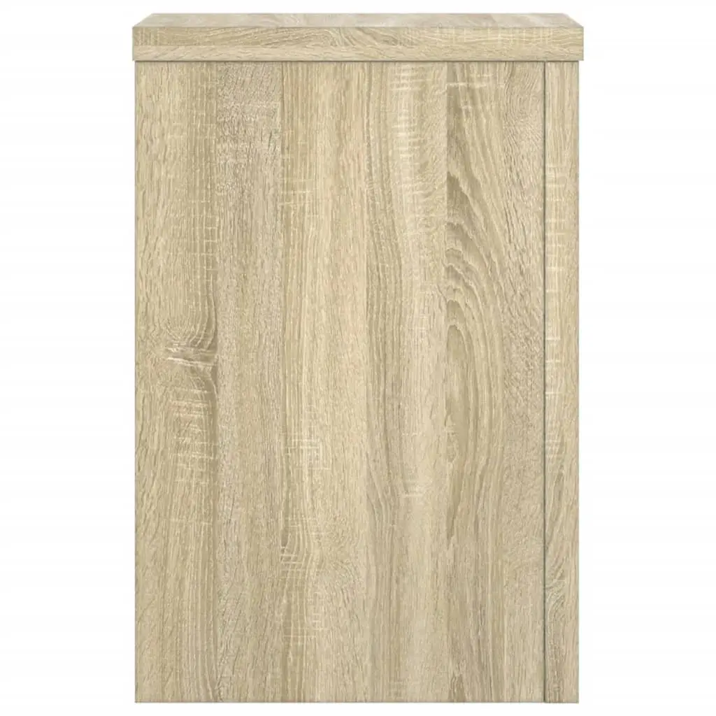 Plant Stands Engineered Wood Sonoma Oak 20x20x30 cm 2 Pieces Flower Pot Display
