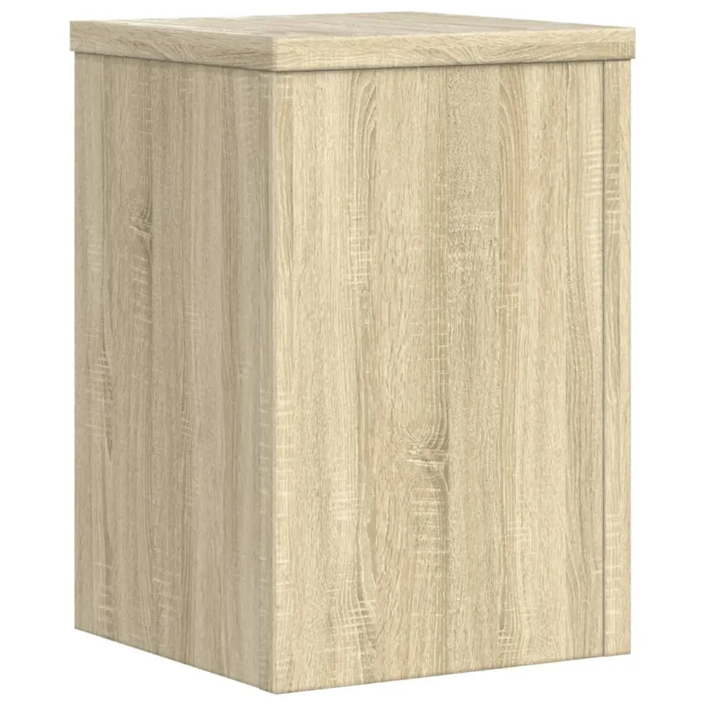 Plant Stands Engineered Wood Sonoma Oak 20x20x30 cm 2 Pieces Flower Pot Display