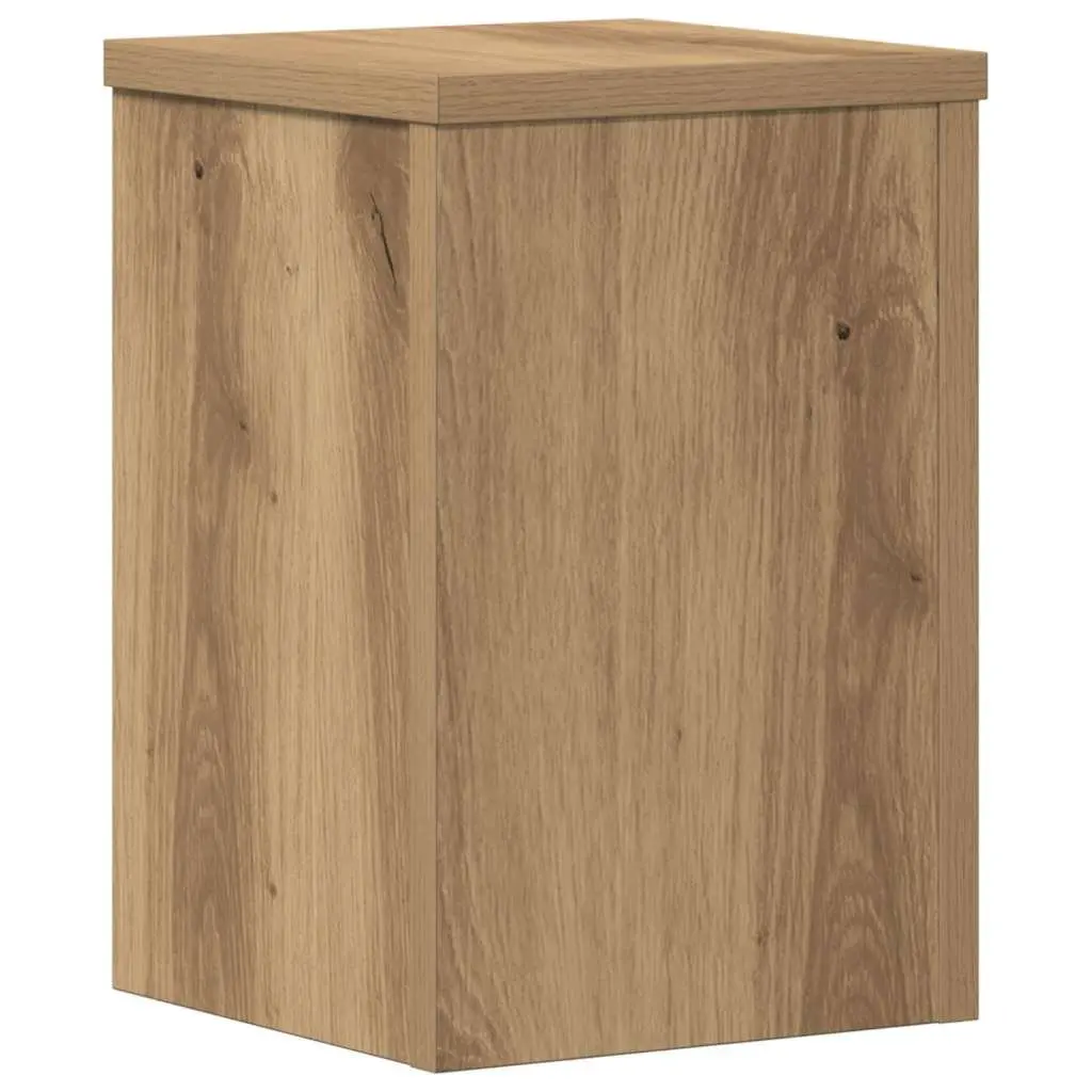 Plant Stands 2 pcs Brown 20x20x30 cm Engineered Wood Flower Pot Display