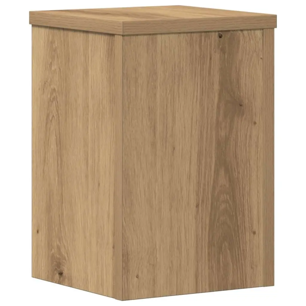 Plant Stands 2 pcs Brown 20x20x30 cm Engineered Wood Flower Pot Display