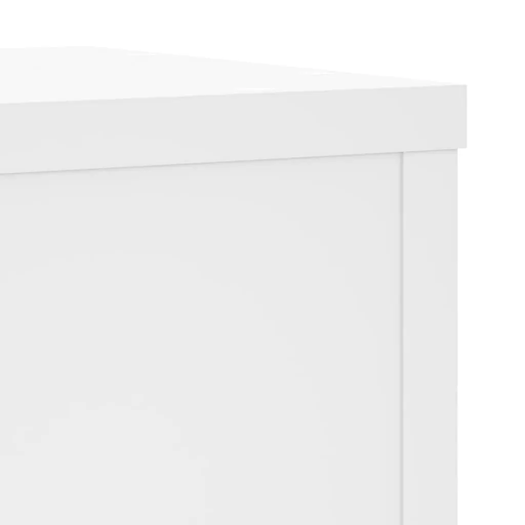 White Plant Stands 25x25x35cm Engineered Wood Minimalist Display 2 Piece Set