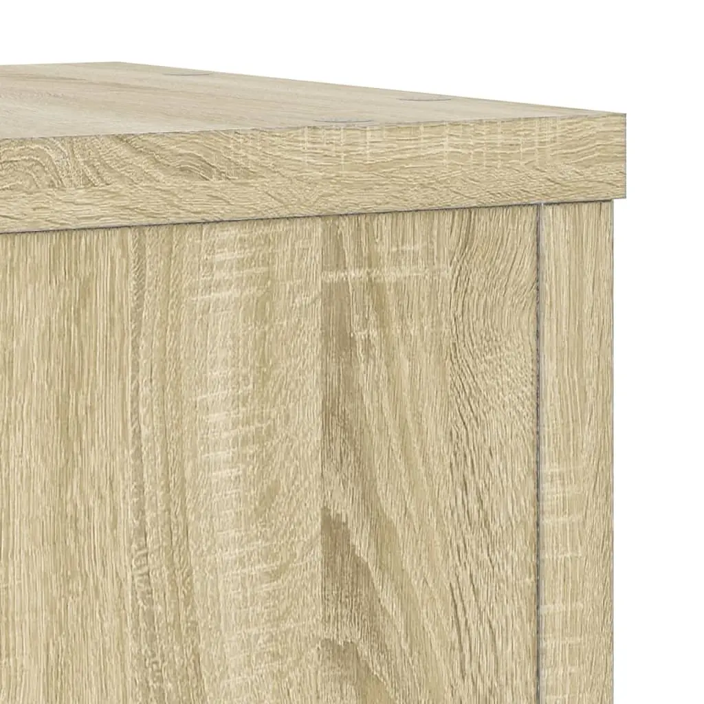 Plant Stands Engineered Wood Sonoma Oak 25x25x35 cm 2 Pieces Flower Pot Display
