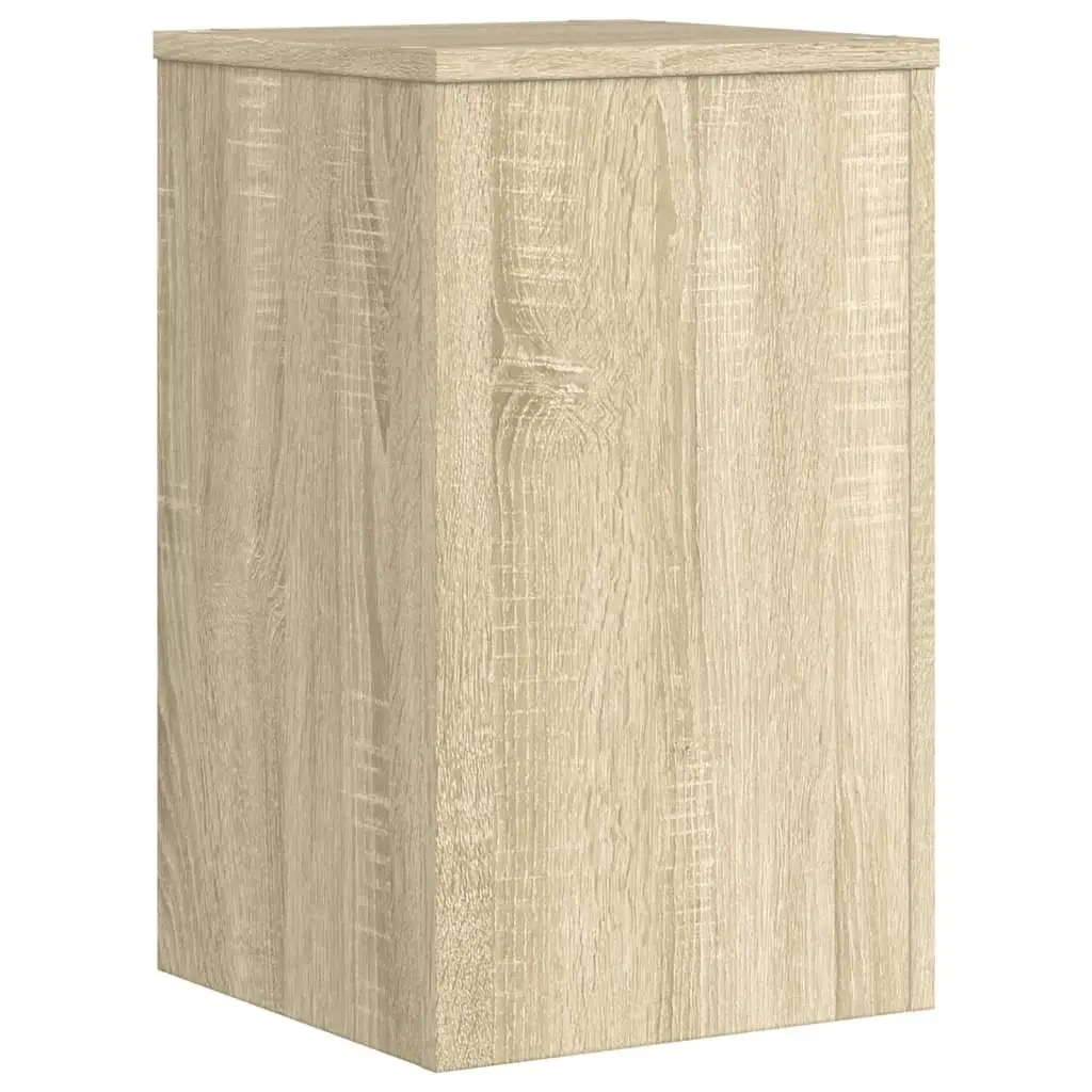 Plant Stands Engineered Wood 30x30x50cm Brown Sonoma Oak Set of 2 Flower Pot Display