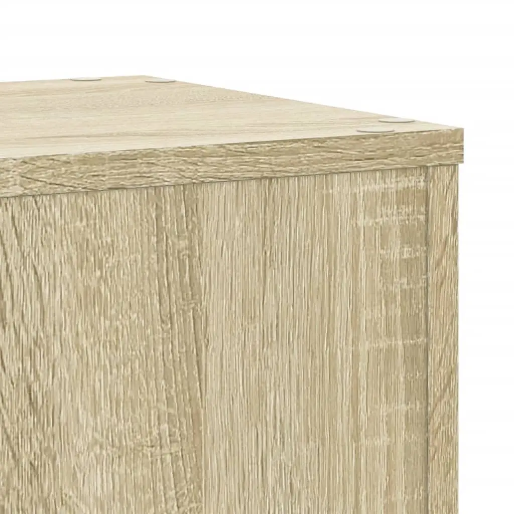 Plant Stands Engineered Wood 30x30x50cm Brown Sonoma Oak Set of 2 Flower Pot Display