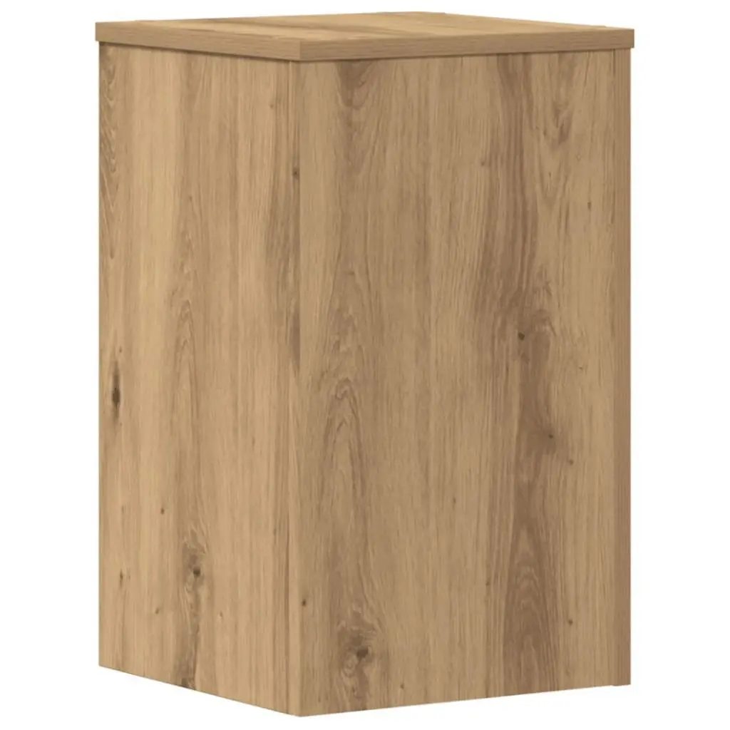 Plant Stand 30x30x50 cm Engineered Wood Brown 2 Piece Flower Display Holder