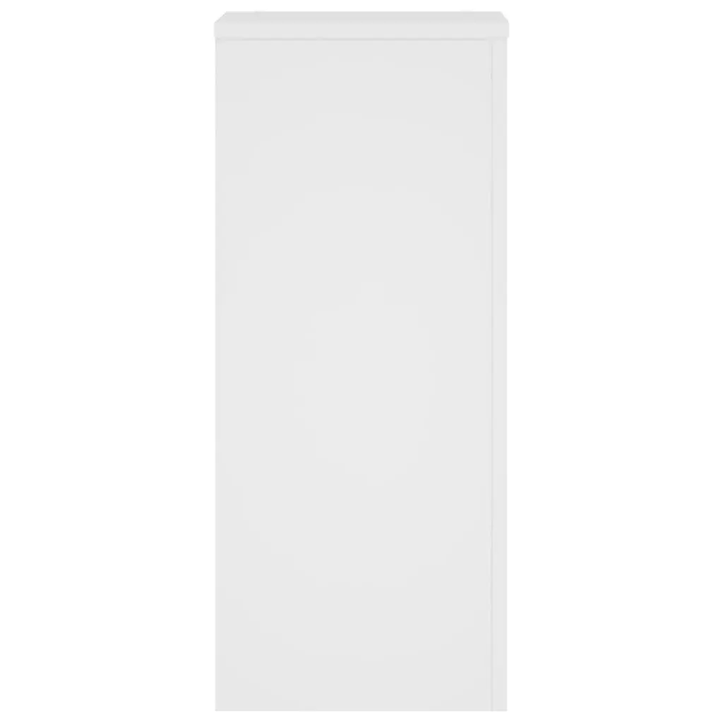 Indoor Plant Stand Engineered Wood White 30x30x70 cm Durable Flower Pot Display 2 Piece