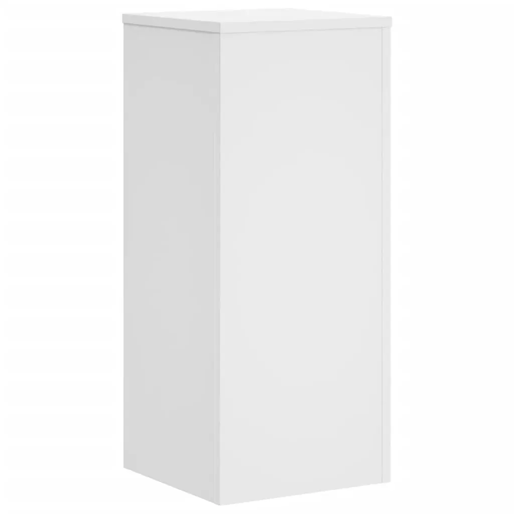 Indoor Plant Stand Engineered Wood White 30x30x70 cm Durable Flower Pot Display 2 Piece