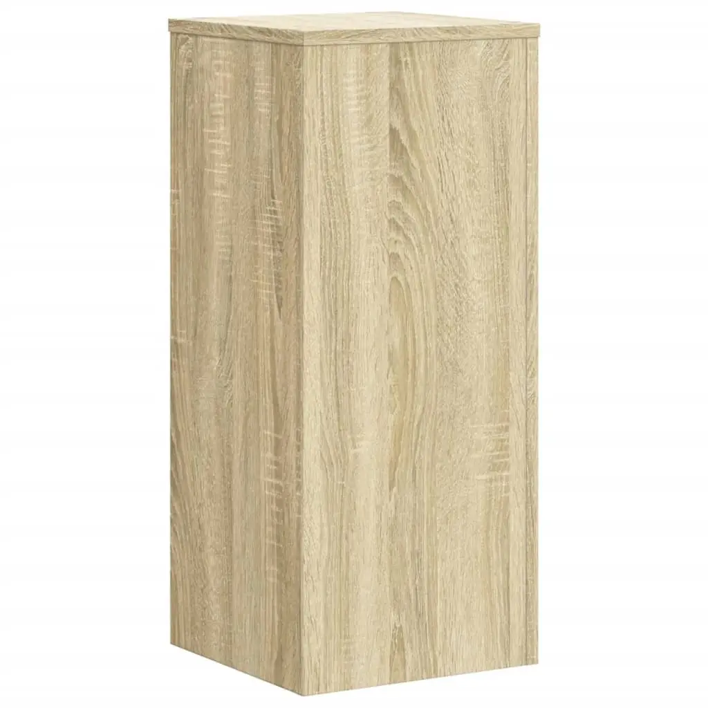 Plant Stands Engineered Wood 30x30x70 cm Brown 2 Piece Flower Display Holder