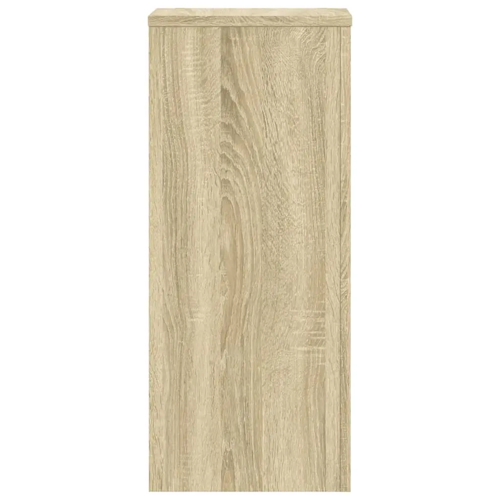 Plant Stands Engineered Wood 30x30x70 cm Brown 2 Piece Flower Display Holder
