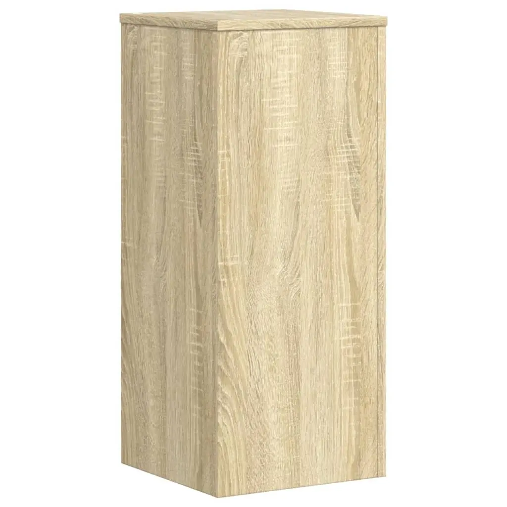 Plant Stands Engineered Wood 30x30x70 cm Brown 2 Piece Flower Display Holder