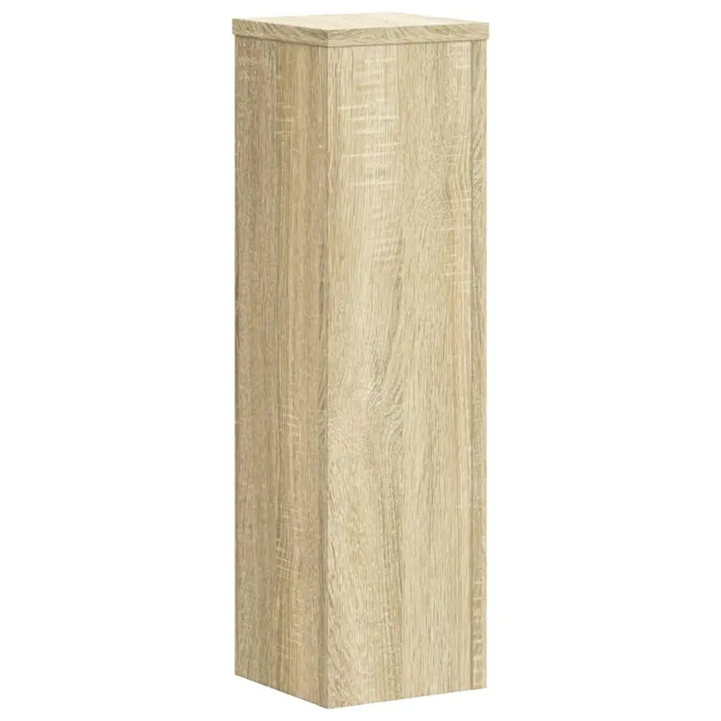 Plant Stands Engineered Wood 17x17x60 cm 2 Pieces Sonoma Oak Flower Display