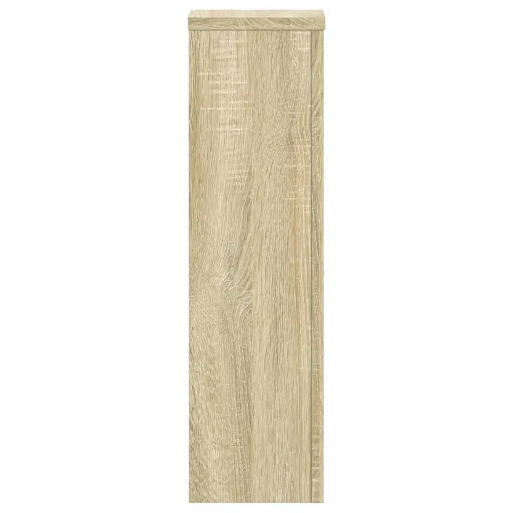Plant Stands Engineered Wood 17x17x60 cm 2 Pieces Sonoma Oak Flower Display