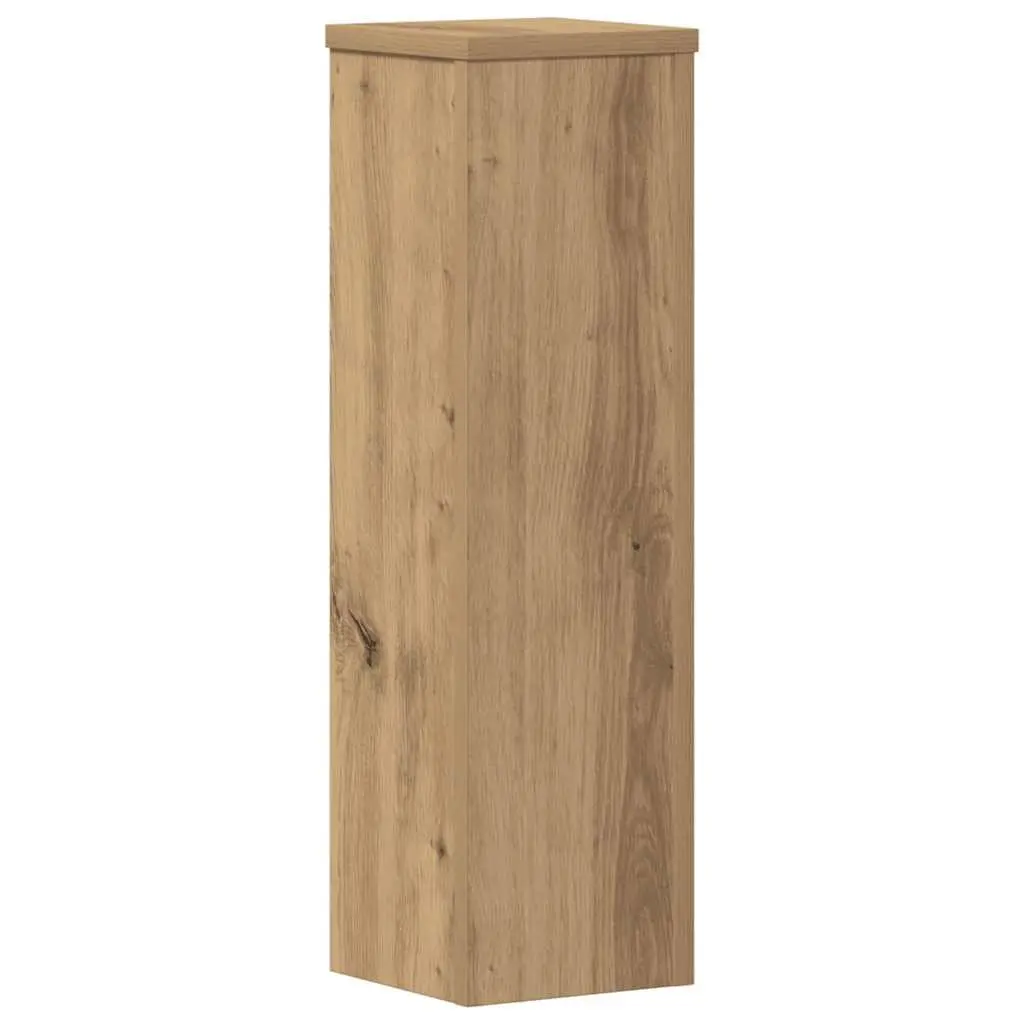 Plant Stands Brown Engineered Wood 17x17x60 cm Display Set of 2