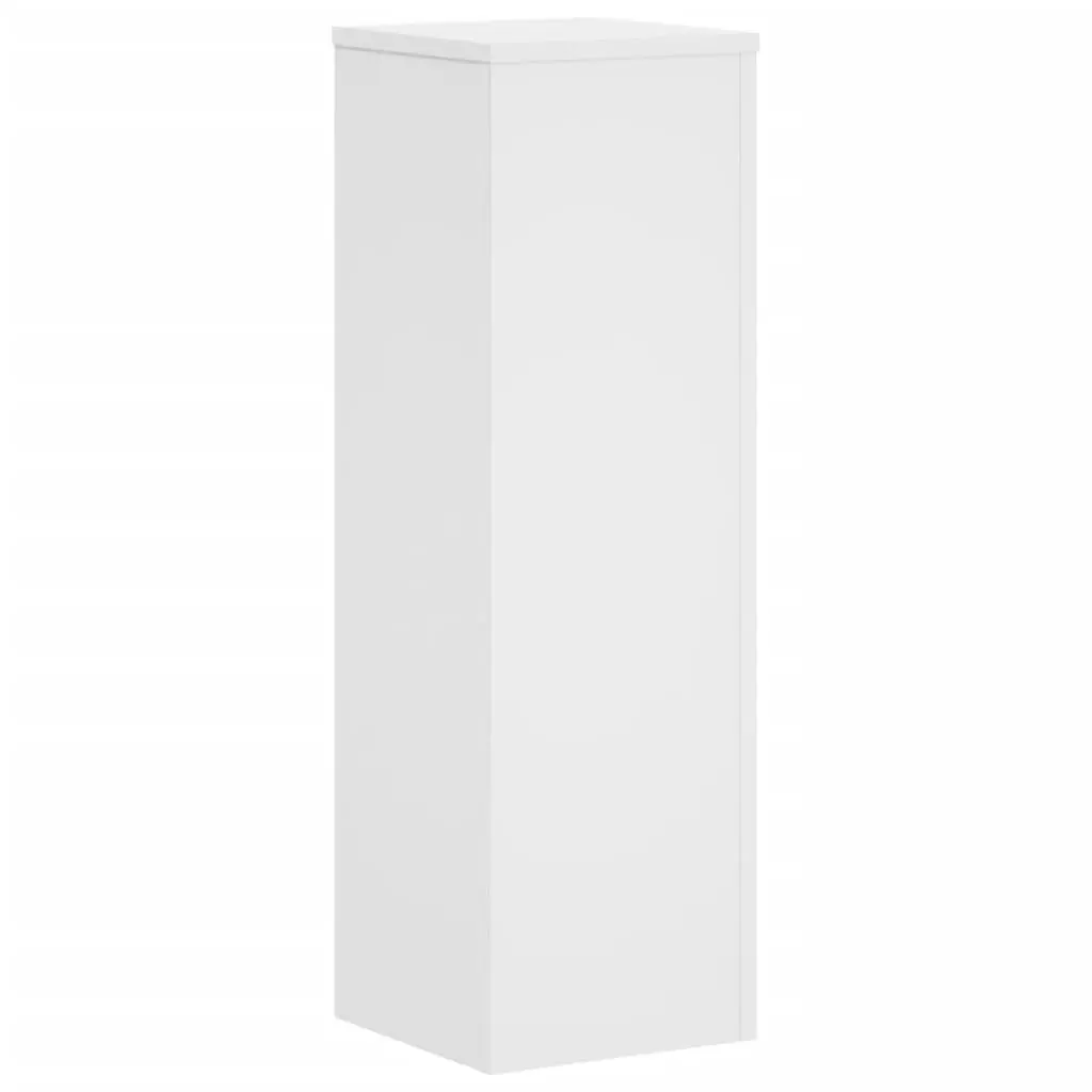 Plant Stands Engineered Wood 25x25x80 cm White 2 Piece