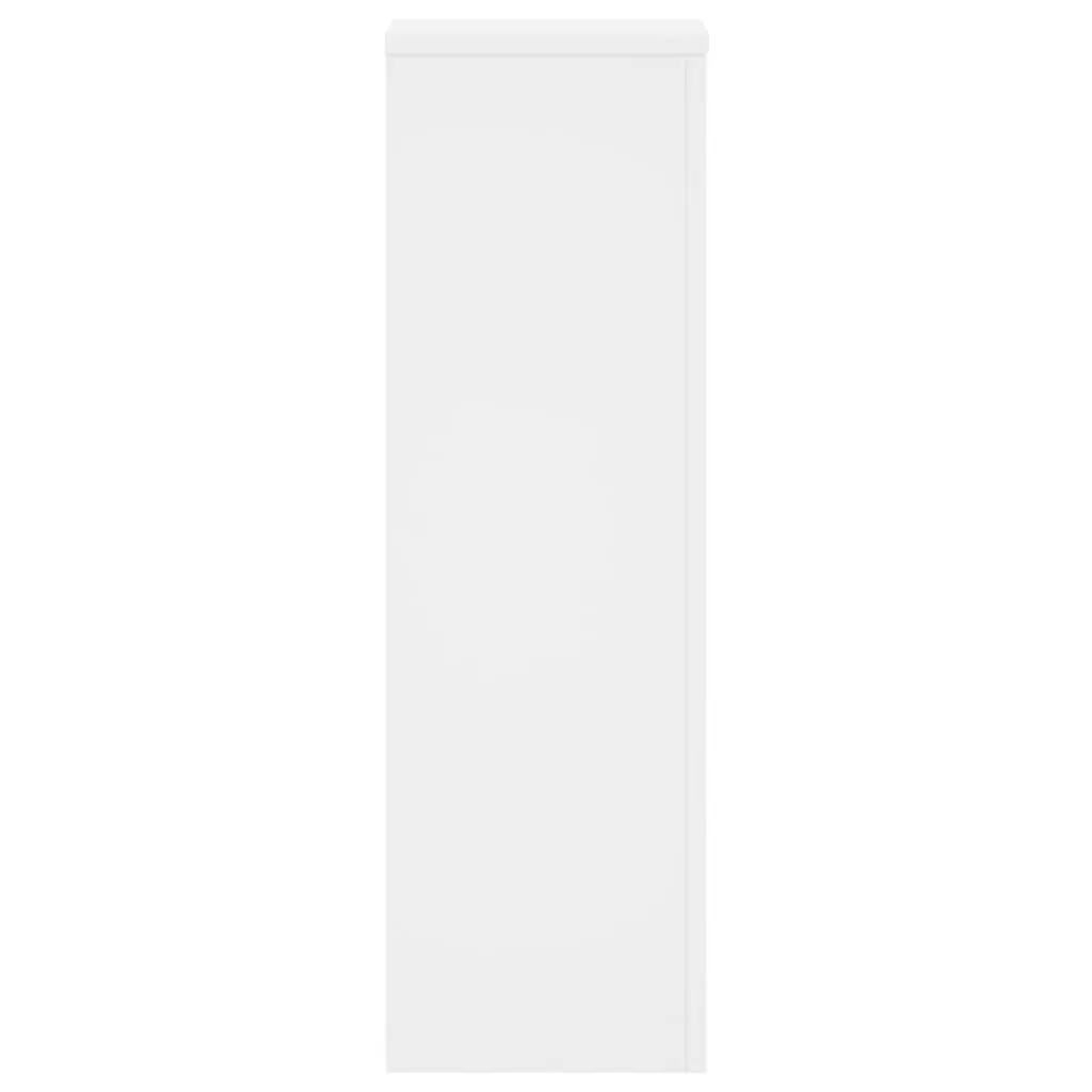 Plant Stands Engineered Wood 25x25x80 cm White 2 Piece